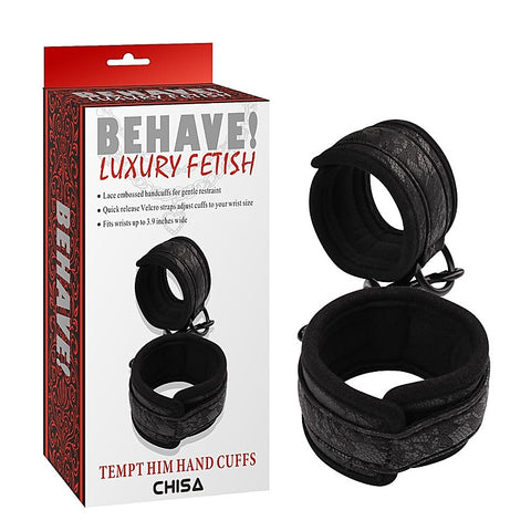 Behave Tempt Him Bondage Play Hand Cuffs by Chisa - Cuffs And Restraints