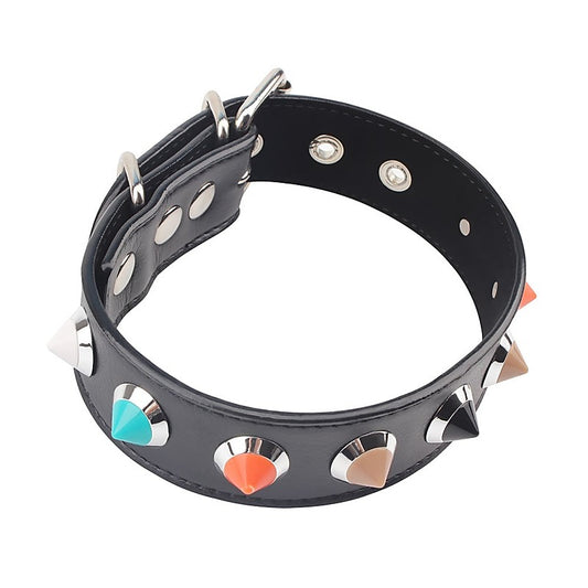 Behave Soft and Smooth Bondage Collar with Thorns by Chisa - Cuffs And Restraints