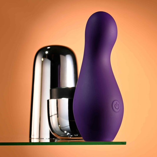 Evolved Playboy Pleasure The Jet Set Silicone Vibrator with Charging Case - - Clit Ticklers and Pulsators
