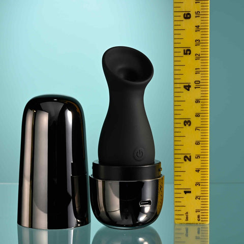 Evolved Playboy Pleasure The Jet Set Clitoral Sucker Vibrator with Travel Case - Clit Ticklers and Pulsators