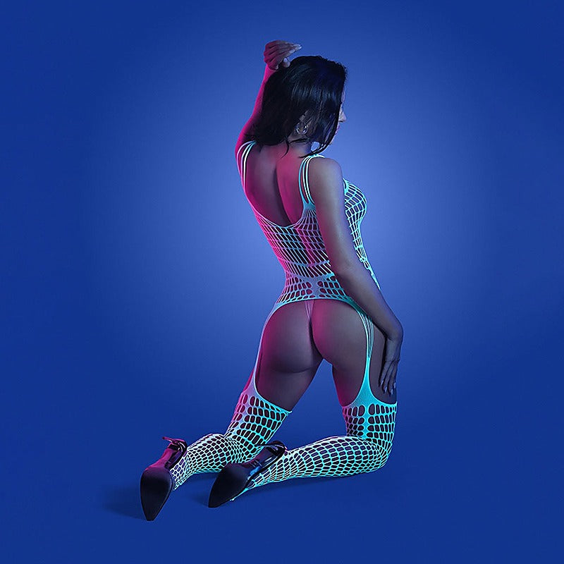 Glow-Powered Timelapse Bodystocking by Fantasy Lingerie - Bras and Bra Sets