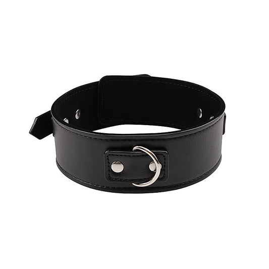 Behave Midnight Fully Adjustable Bondage Collar by Chisa - Collars and Leads