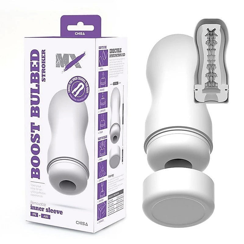 MX Boost Bulbed Latex Free Male Stroker by Chisa - Masturbators and Strokers