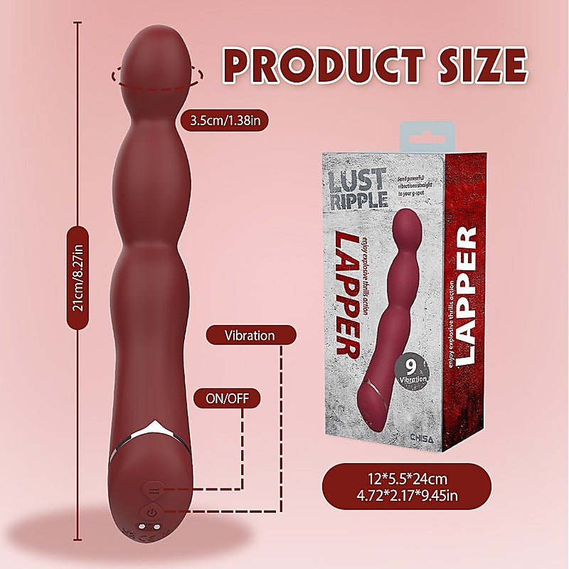 Lust Ripple Lapper Multi Function G Spot Vibrator by Chisa - G-Spot Vibrators