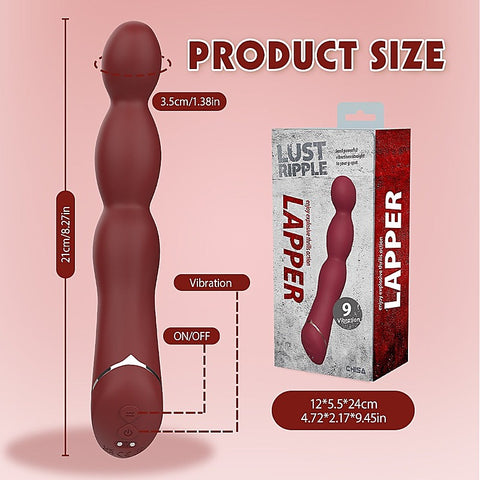 Lust Ripple Lapper Multi Function G Spot Vibrator by Chisa - G-Spot Vibrators