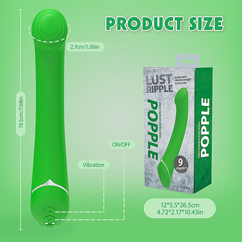 Lust Ripple Popple 9 Function G Spot Massager by Chisa - G-Spot Vibrators