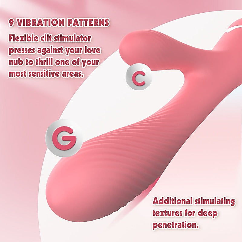 Lust Ripple Coney 9 Function Rabbit Vibrator by Chisa - Rabbit Vibrators