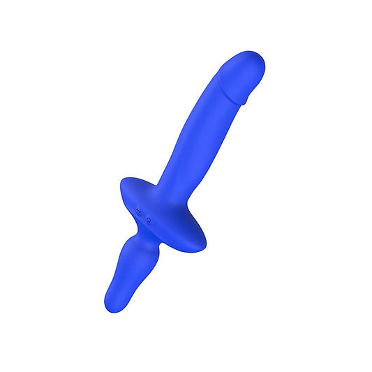 Double Orgasm Vibrating Silicone Dildo by Kissen Ritter - Vibrating Dildos