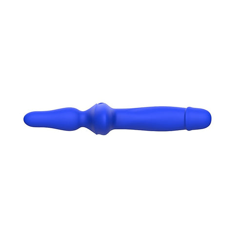 Double Orgasm Vibrating Silicone Dildo by Kissen Ritter - Vibrating Dildos