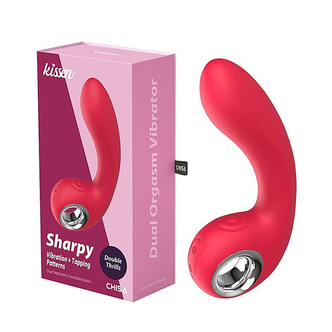 Kissen Sharpy Dual Orgasm Silicone G-Spot Vibrator by Chisa - G-Spot Vibrators