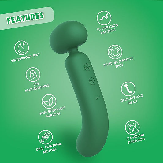 Lust Ripple Buster S 10 Function Vibrating Body Wand - Body Wands