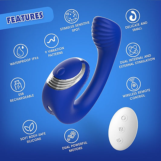 Lust Ripple Meteor Remote Control Clitoral Vibrator by Chisa - Clit Ticklers and Pulsators