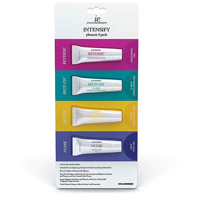 Doc Johnson Intimate Enhancements INTENSIFY Pleasure Gel - Delay and Excite Sprays