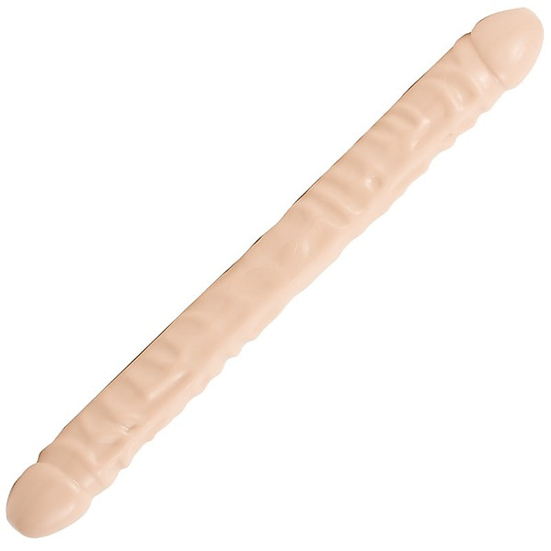 18 Inches Veined Double Header Realistic Dong by Doc Johnson - Double Ender