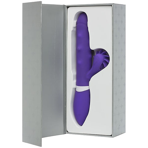 IVibe Iroll Multi Function Rabbit Vibrator With Rotating Tongue Purple - Rabbit Vibrators