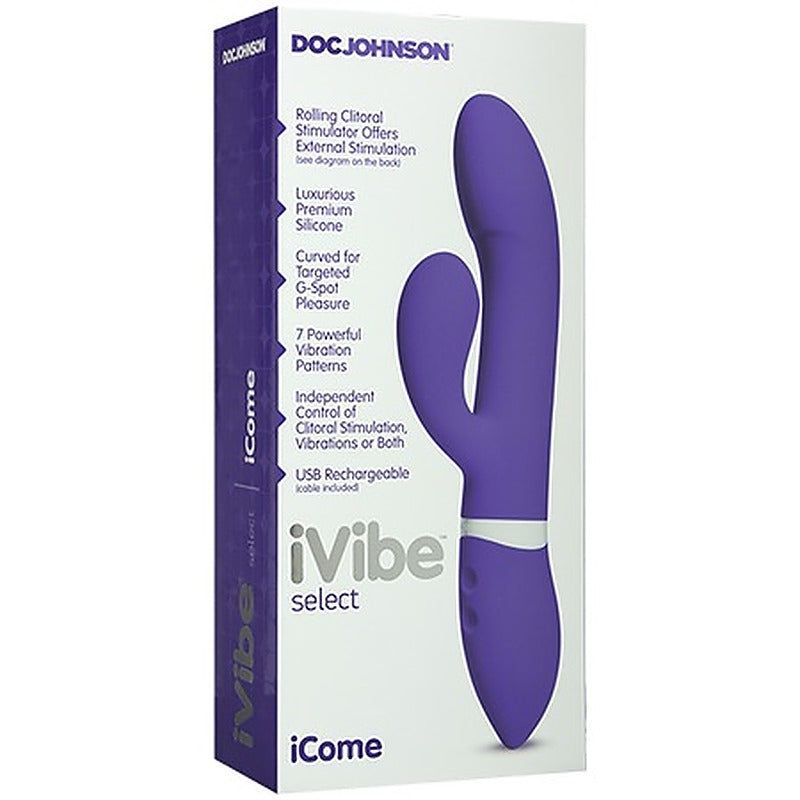 iVibe ICome 7 Functions Rechargeable Rabbit by Doc Johnson - Rabbit Vibrators