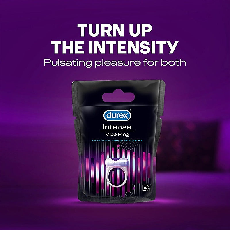 Play Vibrations Men's Cock Ring Stimulator by Durex - Vibrating Cock Rings