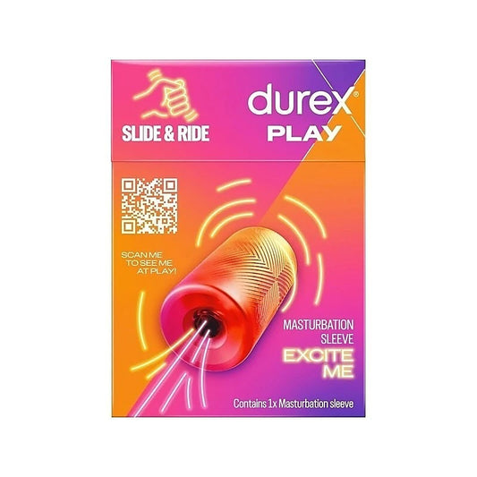 Play Slide & Ride Textured Male Masturbation Sleeve By Durex - Masturbators and Strokers