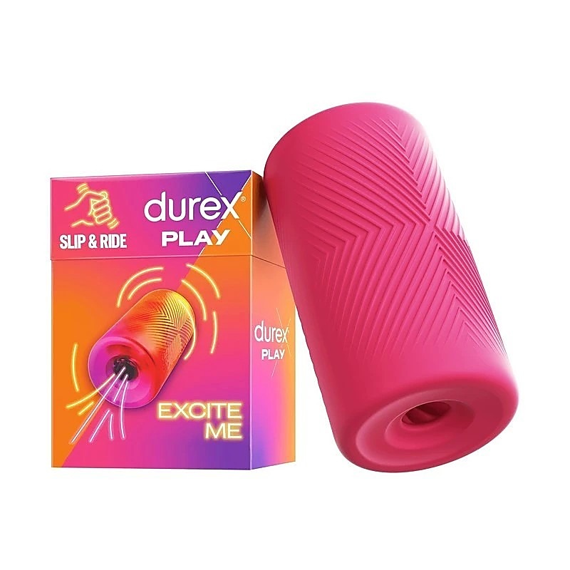 Play Slide & Ride Textured Male Masturbation Sleeve By Durex - Masturbators and Strokers