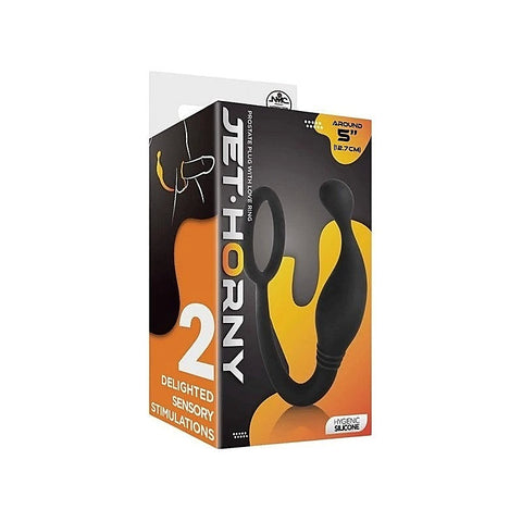 Jet Horny Male Prostate Plug with Love Ring - Prostate Toys