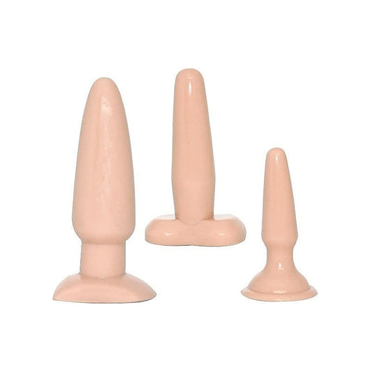 Excellent Power Vanilla Dip Butt Plugs Set - Butt Plugs