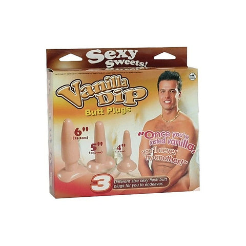 Excellent Power Vanilla Dip Butt Plugs Set - Butt Plugs