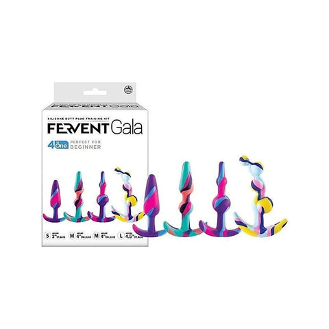Fervent Gala Flared Base Silicone Butt Plug Training Kit - Butt Plugs