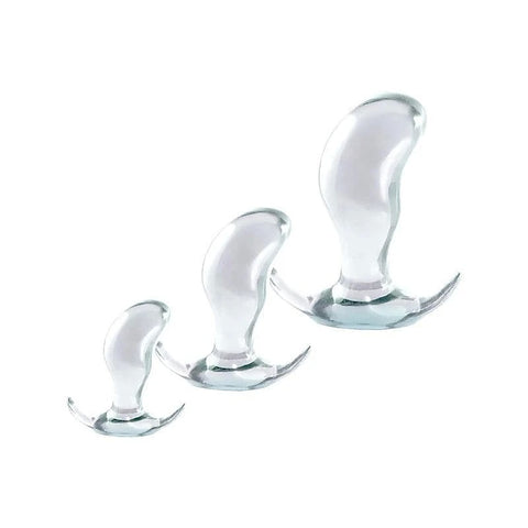 Black Axinite 3 In 1 Flexible Anal Plug Kit - Butt Plugs