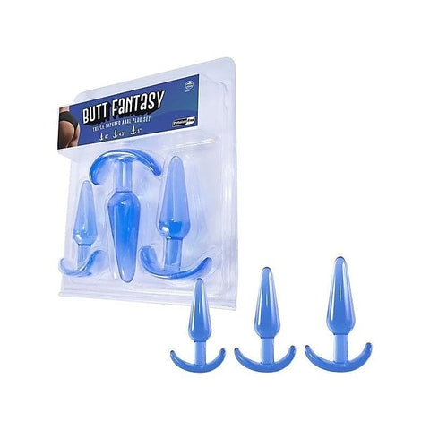 Excellent Power Butt Fantasy Triple Tapered Butt Plug Set - Butt Plugs