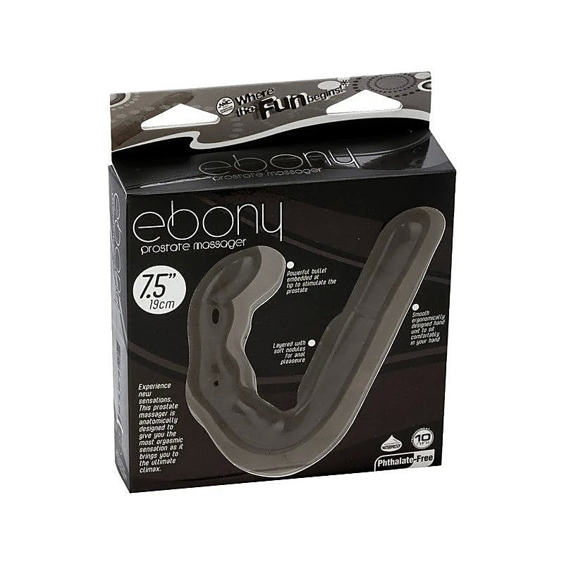 Excellent Power Ebony 10 Function Prostate Massager - Prostate Toys