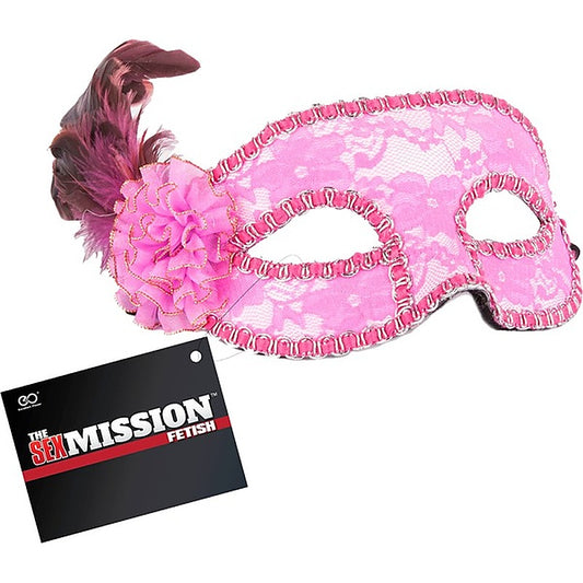 Sex Mission Feathered Masquerade BDSM Play Mask - Masks And Blindfolds