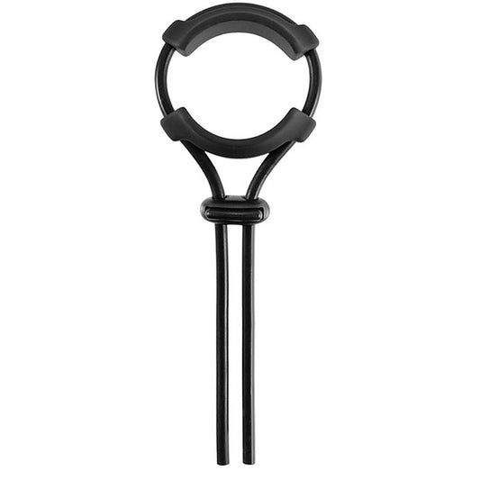 Jet Horny Adjustable Silicone Cock Ornament - Stretchy Cock Rings
