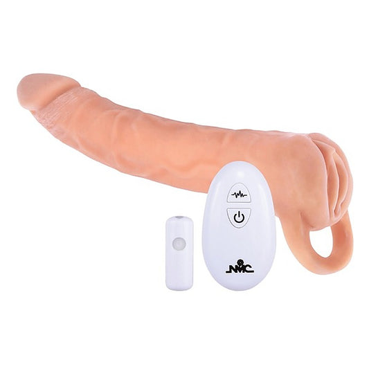 Power Remote Control Vibrating Penis Extendor 9 Inch - Penis Sleeves and Extenders