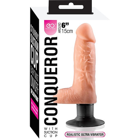 Excellent Power Conqueror 6 Inch Realistic Dildo - Realistic Dildos