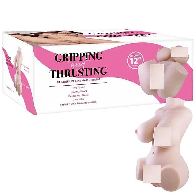 Gripping & Thrusting Life Like Silicone Torso Mens - Realistic Butts And Vaginas