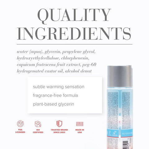 System Jo System JO H20 Water Based Warming Lubricant 30ml Warming Sensation - Water Based Lubes