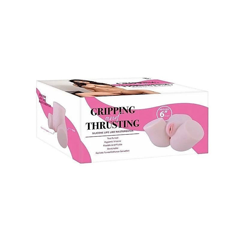 Gripping & Thrusting Life Like Silicone Masturbator - Masturbators and Strokers