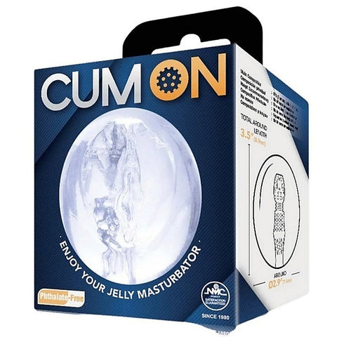 Cum On 3.5 Inches Soft Material Pocket Jelly Men's Stroker - Masturbators and Strokers
