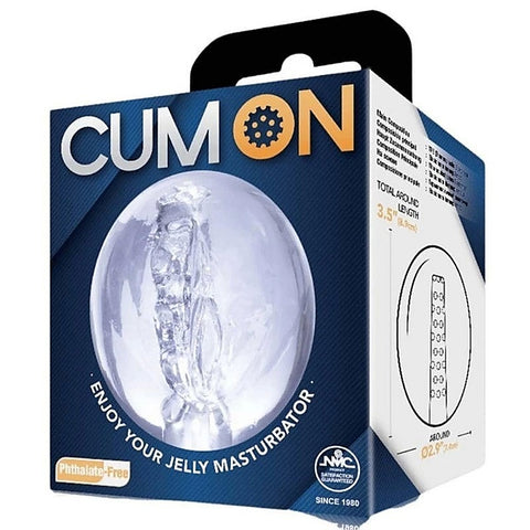Cum On Stretchable Pocket Jelly Male Masturbator - Masturbators and Strokers