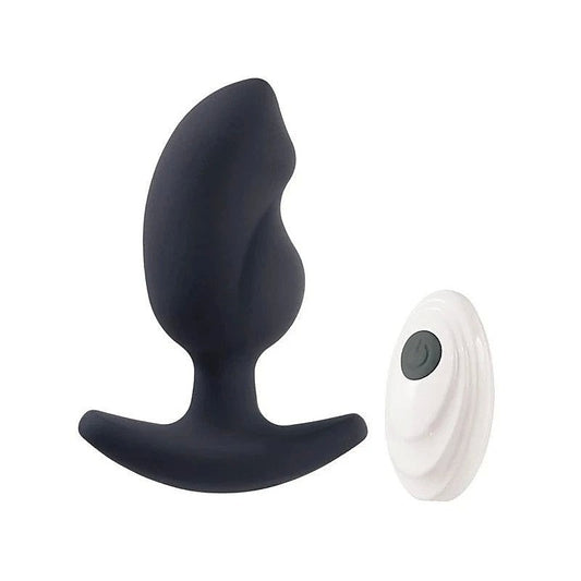 Deep Romance Remote Controlled Vibrating Butt Plug - Butt Plugs
