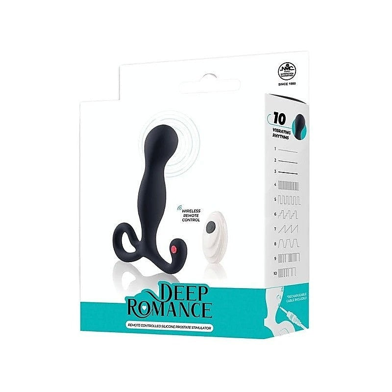 Deep Romance Remote Controlled Silicone Prostate Stimulator - Prostate Toys