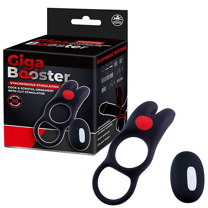 Giga Booster Vibrating Cock & Scrotal Cock Ring - Vibrating Cock Rings