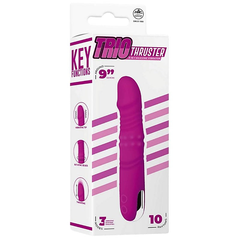 Trio Thruster 3 in 1 Dual Motor Vibrator - G-Spot Vibrators