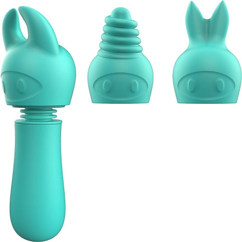 Power Tip Frenzy 10 Functions Silicone Wand Massager - Body Wands