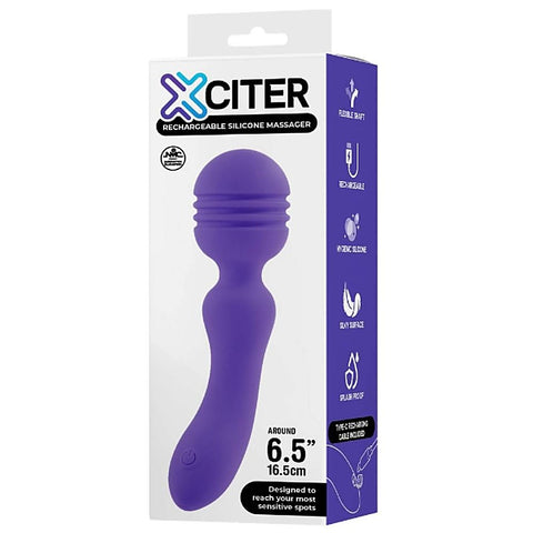 Excellent Power Exciter Rechargeable Silicone Body Wand - Body Wands