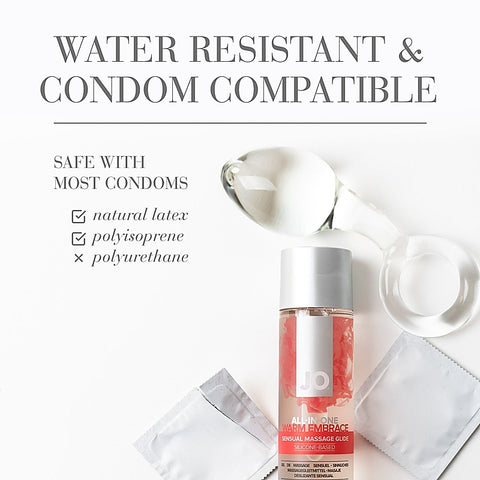 System Jo All In One Massage Glide Warming Oil 30ml Silicone Sexual Lube - Silicone Based Lubes