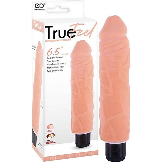 True Feel Patriot 16.5 cm Realistic Vibrating Dong - Vibrating Dildos