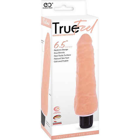 True Feel Slim Soft and Pliable Vibrating Realistic Dildo - Vibrating Dildos