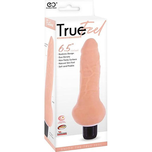 True Feel Ballsy Realistic Design Vibrating Dildo - Vibrating Dildos