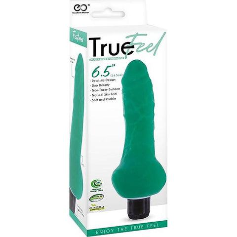 True Feel Ballsy Realistic Design Vibrating Dildo - Vibrating Dildos